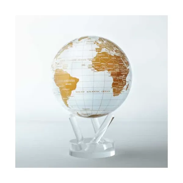 White And Gold Mova Globe 4.5