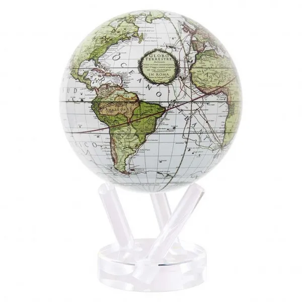Mova Globe Antique Terrestrial White 6