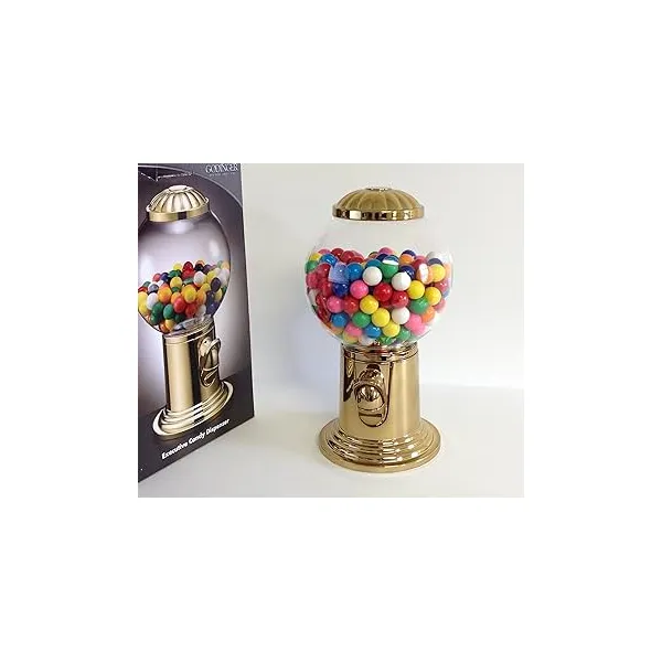 Candy Dispenser Gold Tone 48oz Carats Mcallen, TX