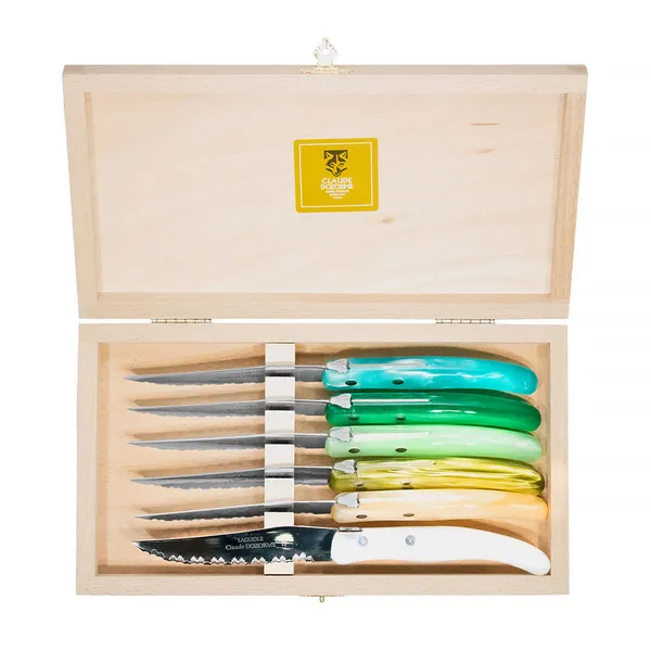 Laguiole Claude Dozorme Berlingot Set of Six Steak Knives Carats Mcallen, TX