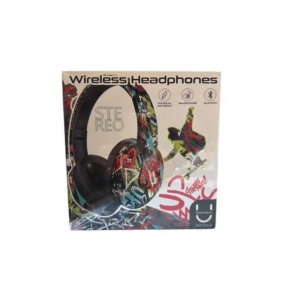 Kids over Ear Wireless Headphones-U Fun Line  Graffiti Carats Mcallen, TX