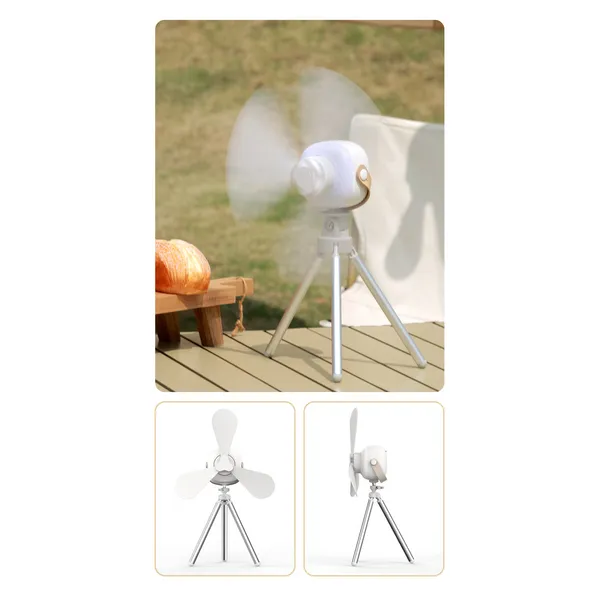 Mini Fan-Portable and Rechargeable Ceiling or Desktop-White Image 2 Carats Mcallen, TX