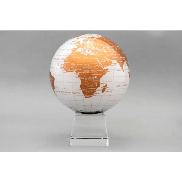 White and Gold Mova Globe 8.5