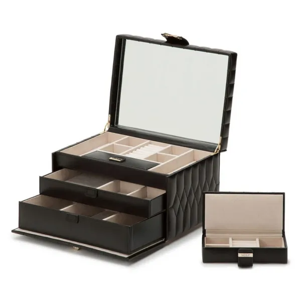Caroline Medium Jewelry Case Black Image 3 Carats Mcallen, TX
