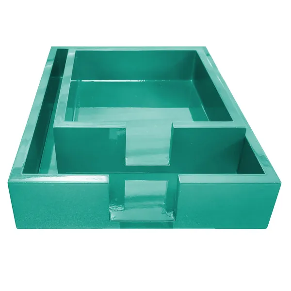 Small Square Bright Lacquer Trays Turquoise Carats Mcallen, TX