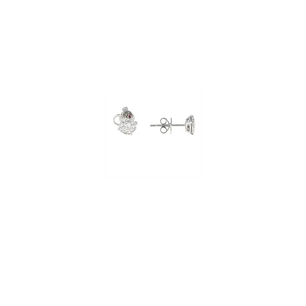 18K White Diamond Cluster Earrings Carats Mcallen, TX