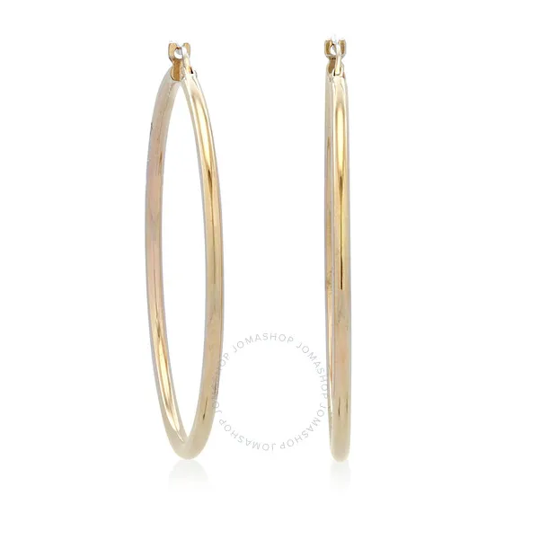 18K Yellow Gold 45mm Hoop Earrings Carats Mcallen, TX