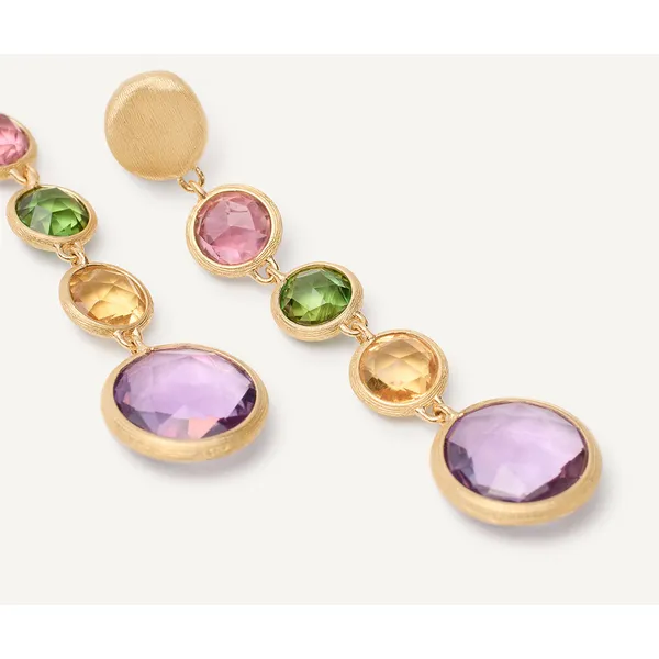 MARCO BICEGO JAIPUR COLOR 18K Yellow Gold Gemstone Drop Earrings Image 3 Carats Mcallen, TX