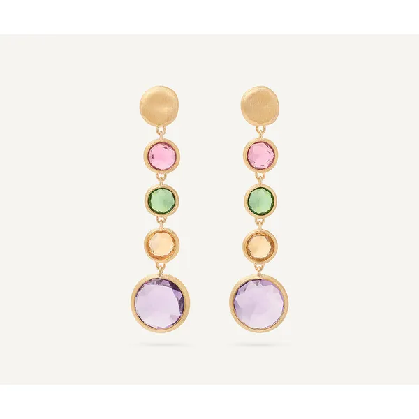 MARCO BICEGO JAIPUR COLOR 18K Yellow Gold Gemstone Drop Earrings Carats Mcallen, TX