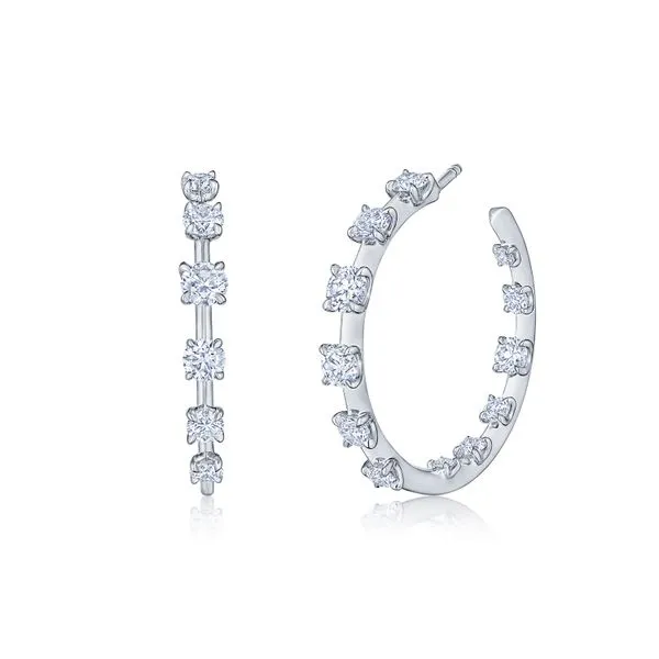STARRY NIGHT HOOP EARRINGS WITH DIAMONDS Carats Mcallen, TX