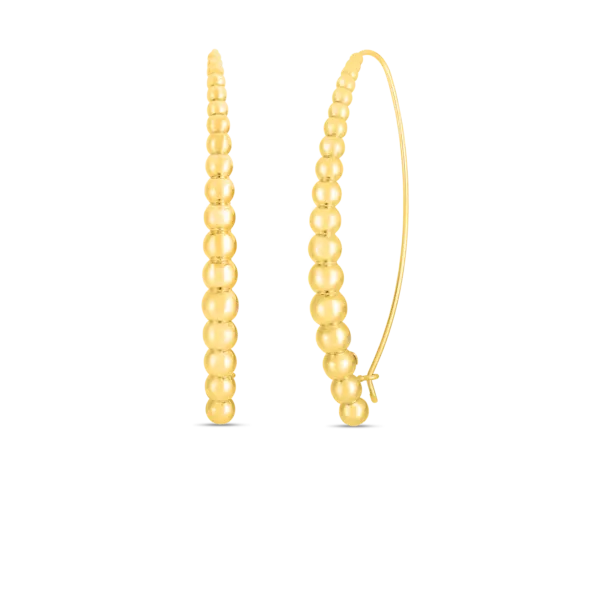 18K Y GOLD LONG BALL EARRINGS Carats Mcallen, TX