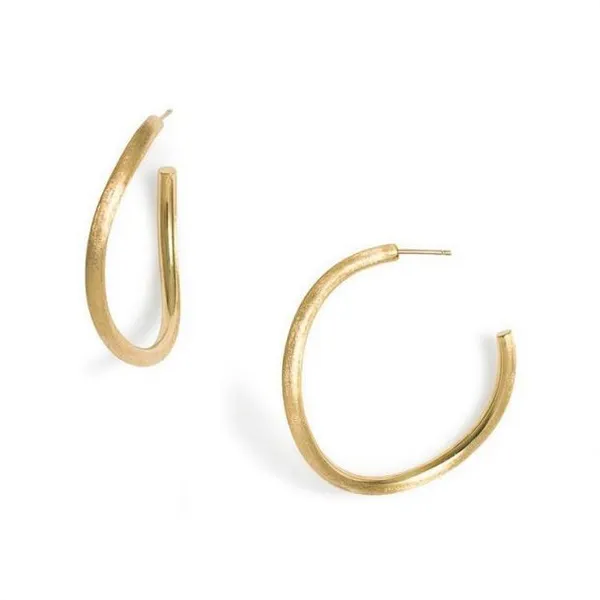 MARCO BICEGO JAIPUR GOLD 18K Yellow Gold Hoop Earrings, Large Carats Mcallen, TX