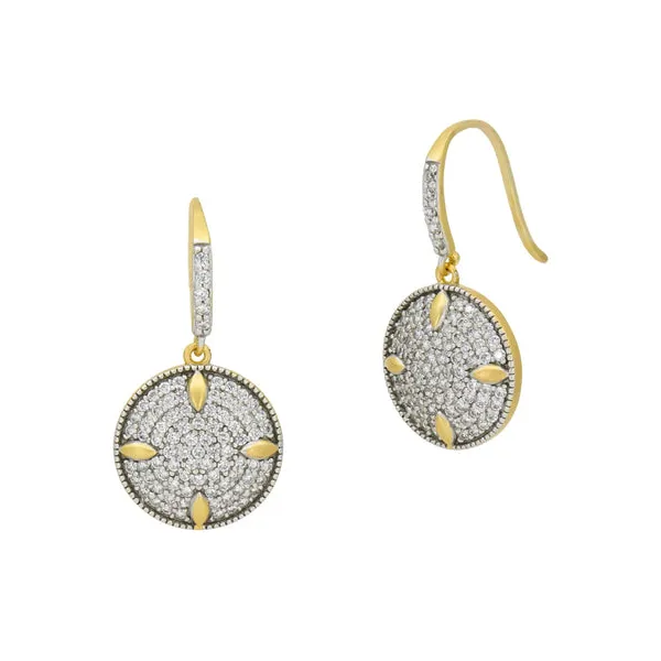 Petals and Pave Disc Earrings Carats Mcallen, TX