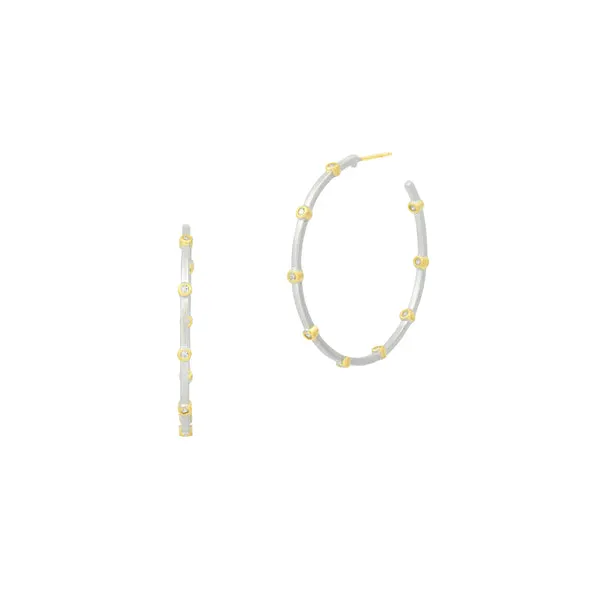 Signature Thin Bezel Hoop Earrings Carats Mcallen, TX