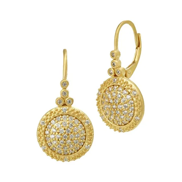 Signature Times Square Pave Leaver Back Earrings Carats Mcallen, TX