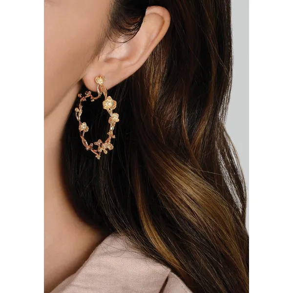 Anabel AramOrchid Hoop Earrings Image 2 Carats Mcallen, TX
