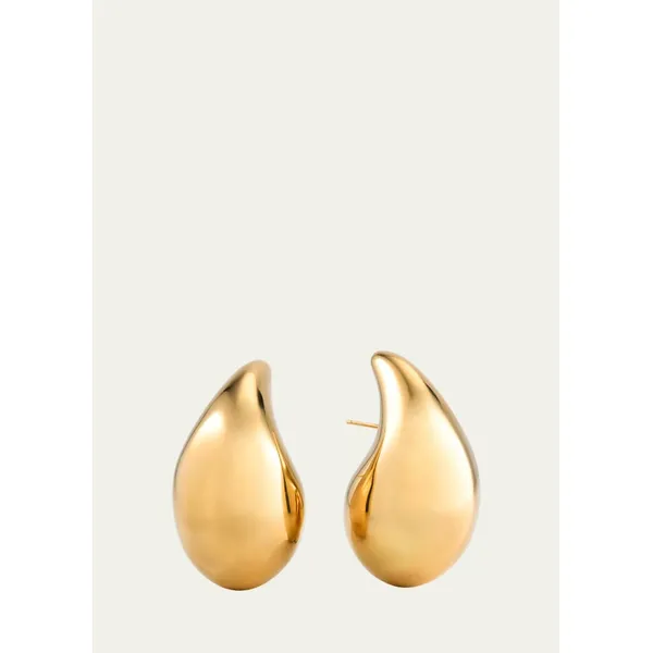 14K Yellow Gold Puffy Tear Drop Earrings Carats Mcallen, TX