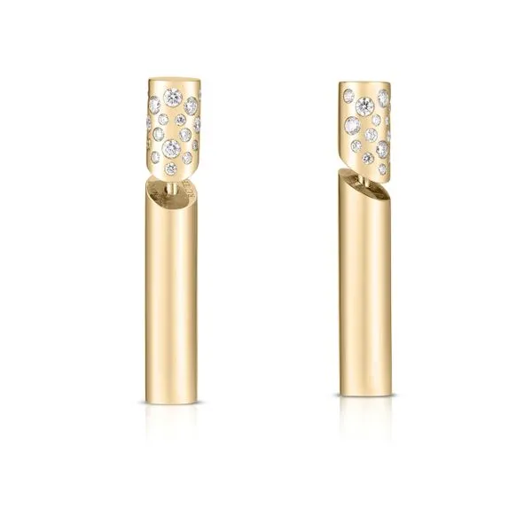 18K YG DOMINO EARRINGS Carats Mcallen, TX