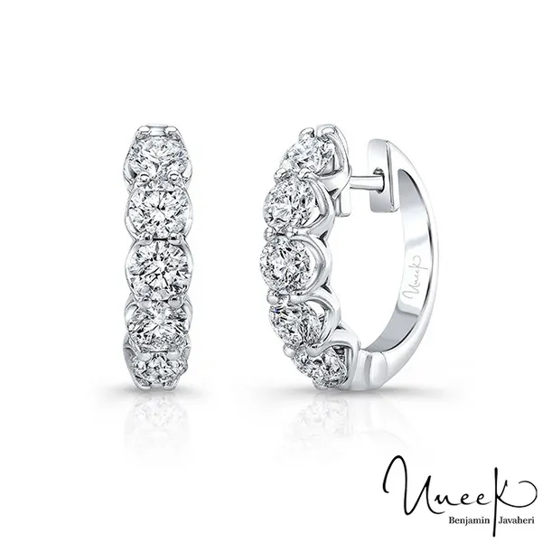 Uneek Timeless Collection 1-Row Hoop Earrings Carats Mcallen, TX