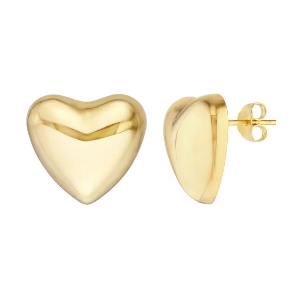 MIDAS DEFINED PUFFED HEART EARRINGS Carats Mcallen, TX