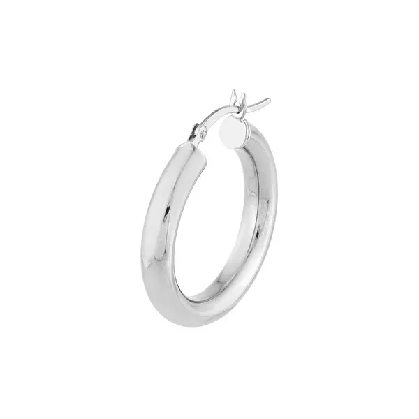 MIDAS 25 mm POLISHED HOOP EARRINGS Image 2 Carats Mcallen, TX