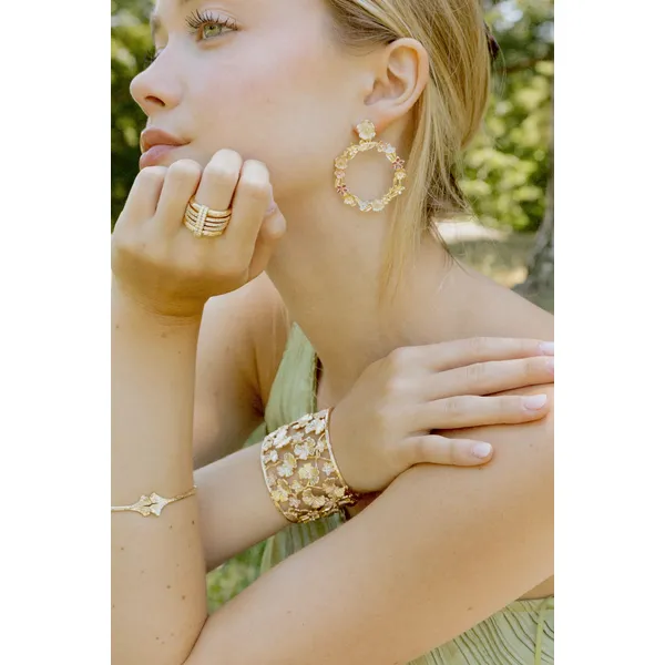 Wildflowers Gathered Hoop Earrings Image 2 Carats Mcallen, TX