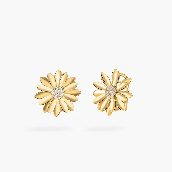 ROBERTO COIN 18K Y DIA MARGHERITA EARRINGS Carats Mcallen, TX