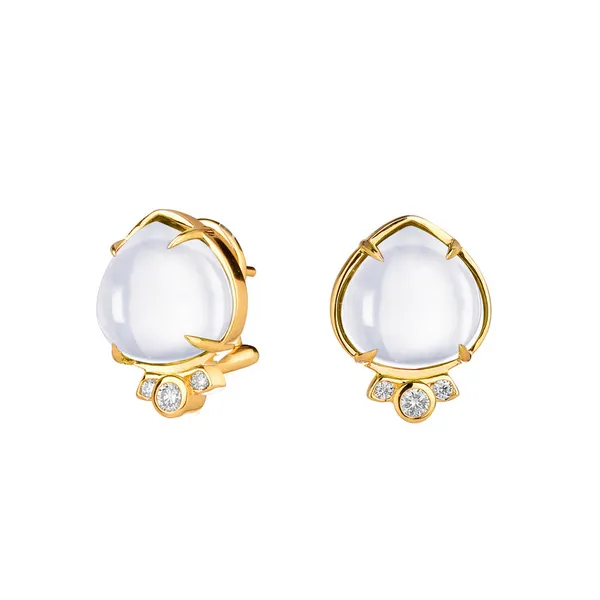Syna Flower Bud Cabochon Earrings Carats Mcallen, TX