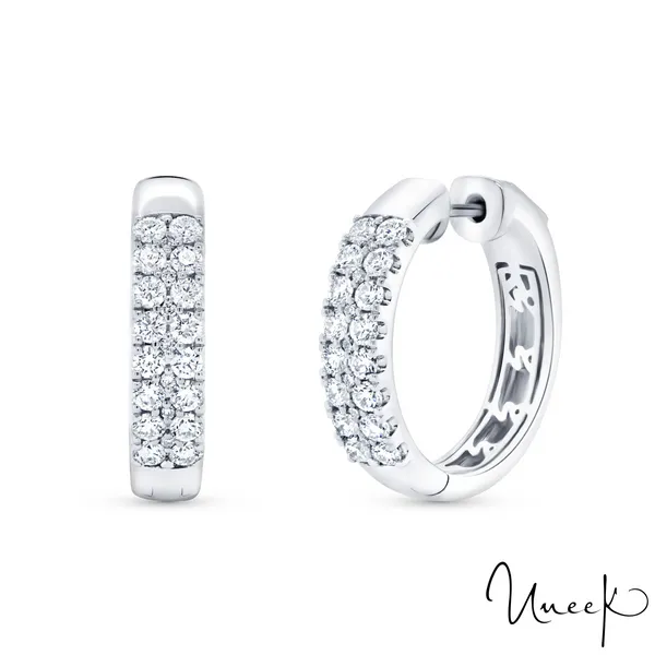 Uneek Bouquet Collection 2 Row Huggie Earrings Image 2 Carats Mcallen, TX