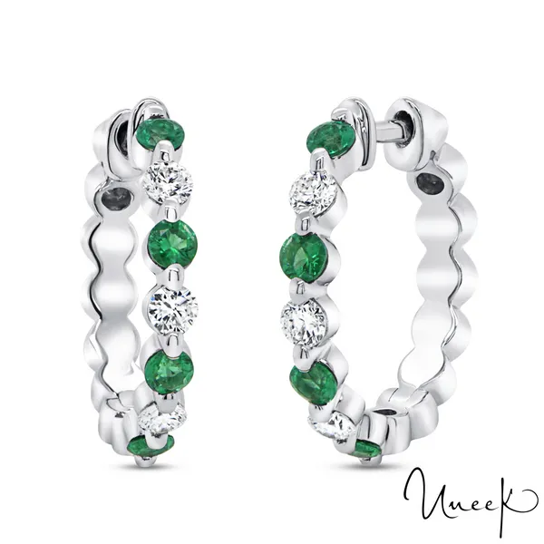 Uneek Chatterley Collection 1-Row Huggie Earrings Carats Mcallen, TX