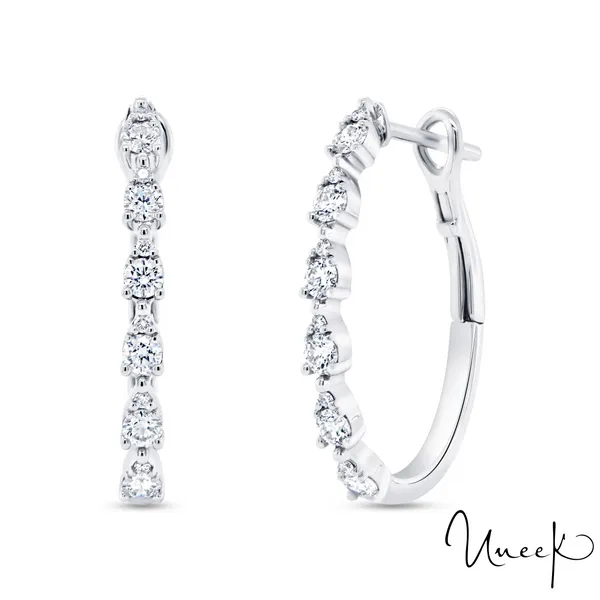 Uneek Gatsby Collection Hoop Earrings Carats Mcallen, TX
