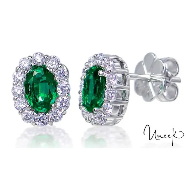 UNEEK EMERALD &DIAM STUD EARRINGS Carats Mcallen, TX