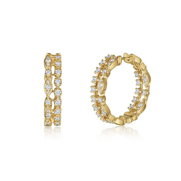 KWIAT STARRY NIGHT DOUBLE HOOP EARRINGS WITH DIAMONDS Carats Mcallen, TX