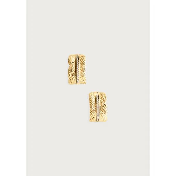 ANABEL ARAM FEATHER SMALL HOOP EARRINGS Carats Mcallen, TX