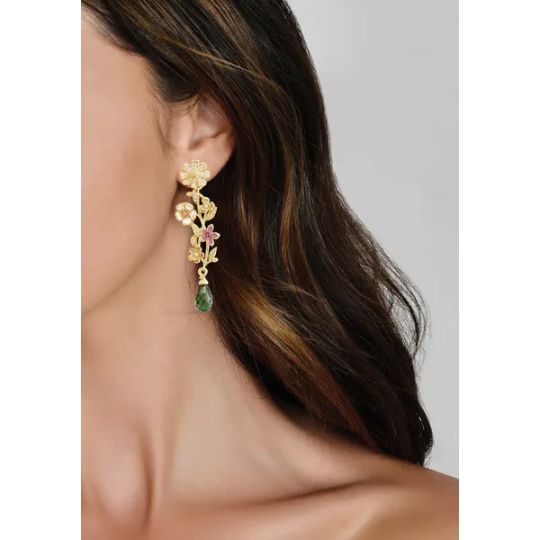 Anabel Aram Wildflowers Stone Drop Earrings Image 2 Carats Mcallen, TX