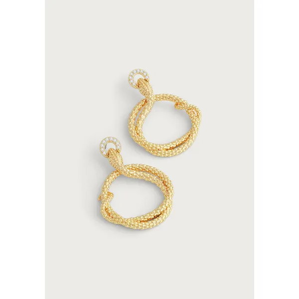 Anabel Aram Serpent Holding Ring Hoop Earrings Image 3 Carats Mcallen, TX