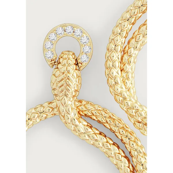 Anabel Aram Serpent Holding Ring Hoop Earrings Image 5 Carats Mcallen, TX