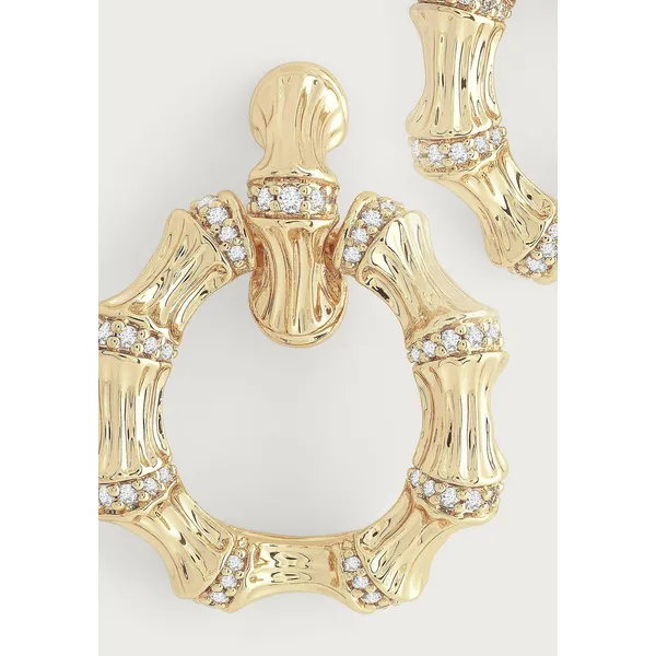 Bamboo Double Hoop Earrings Image 3 Carats Mcallen, TX