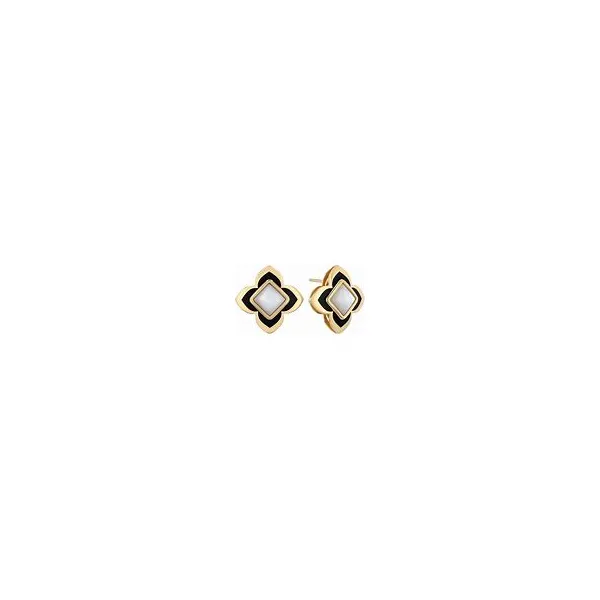 ROBERTO COIN 18 K YELLOW GOLD MOP PALAZZO DUCALE CARNIVAL EARRINGS Carats Mcallen, TX