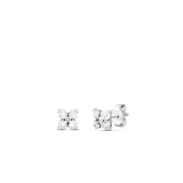 ROBERTO COIN 18K W LOVE IN VERONA DIA SMALL STUD ER Carats Mcallen, TX