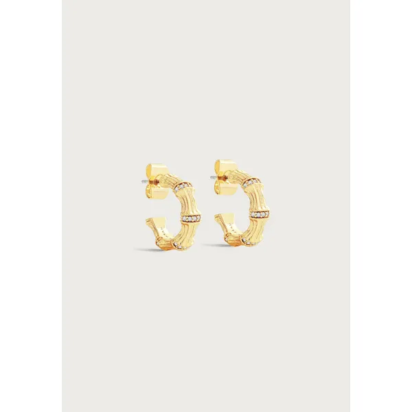 Bamboo Huggie Hoop Earrings Carats Mcallen, TX
