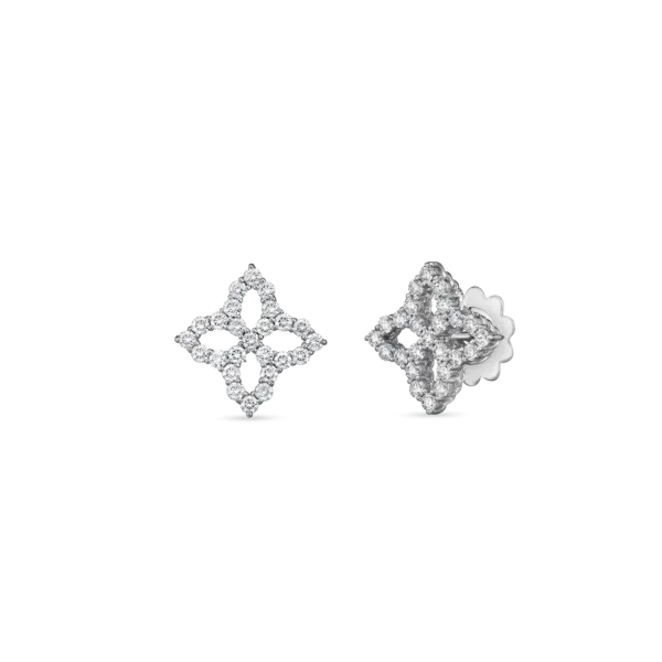 ROBBERTO COIN YELLOW GOLD DIAM PRINCESS FLOWER MED STUDS Carats Mcallen, TX