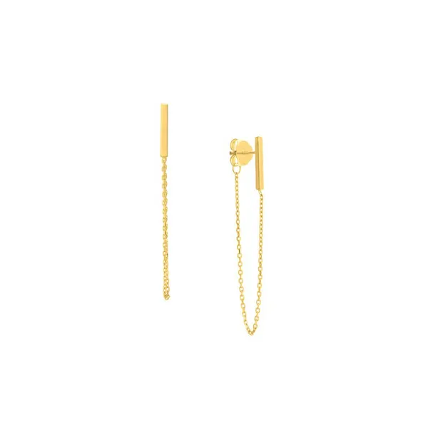 MIDAS STAPLE COLLECTION SMALL STAPLE DANGLE CHAIN EARRINGS Carats Mcallen, TX