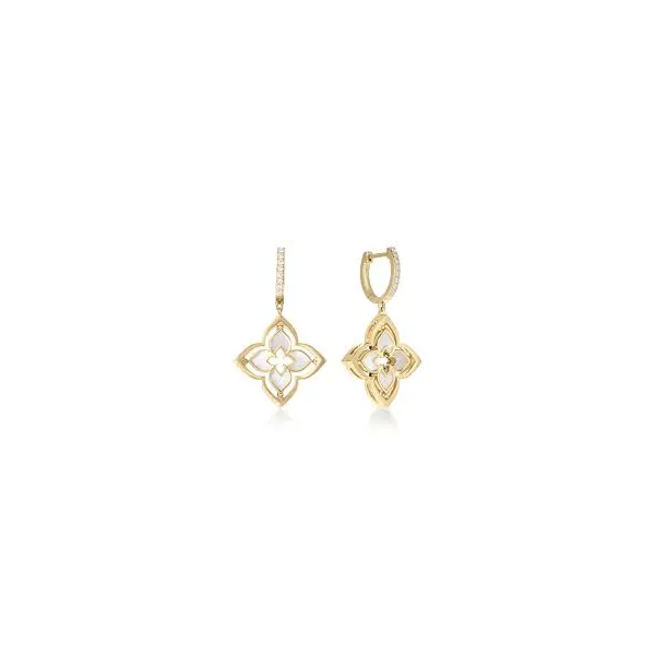 Roberto Coin Venetian Princess Pirouette Mother Of Pearl Earrings Carats Mcallen, TX
