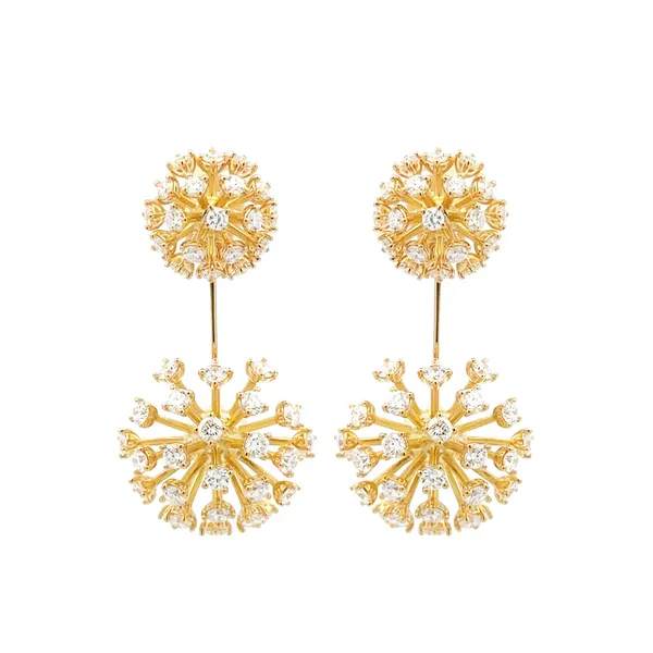 Roberto Coin Dandelion Dangling Earrings Carats Mcallen, TX