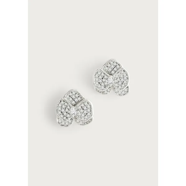 ANABEL ARAM Orchid White Pavé Studs, Silver Carats Mcallen, TX