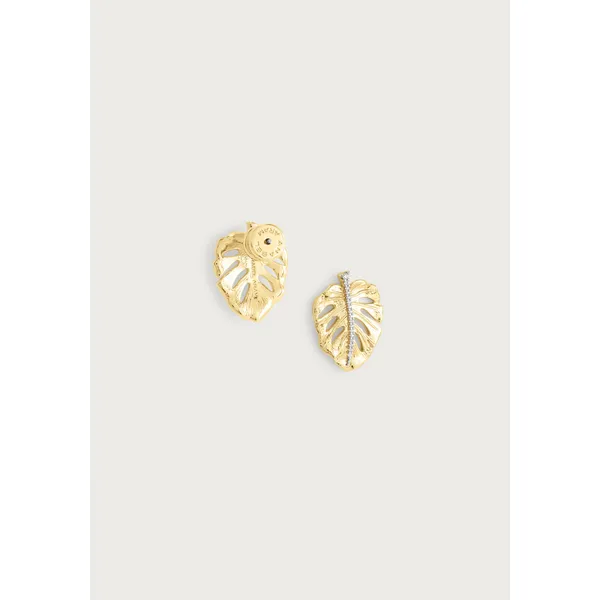 Monstera Palm Earrings, Small Image 2 Carats Mcallen, TX