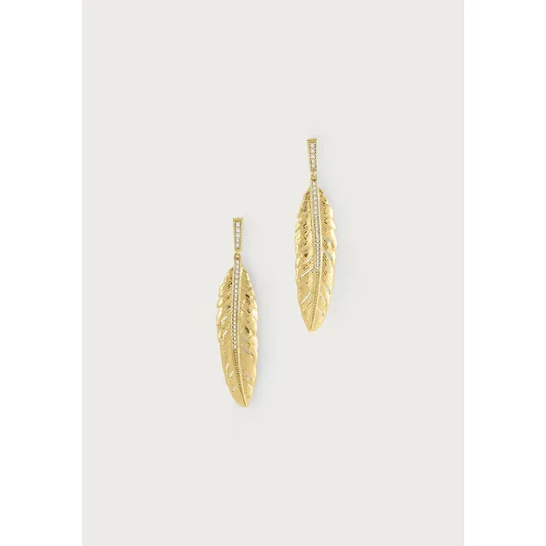 Anabel Aram Feather Drop Earrings Carats Mcallen, TX