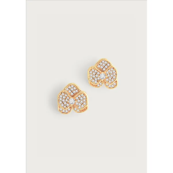 ANABEL ARAM Orchid White Pavé Studs, Gold Carats Mcallen, TX