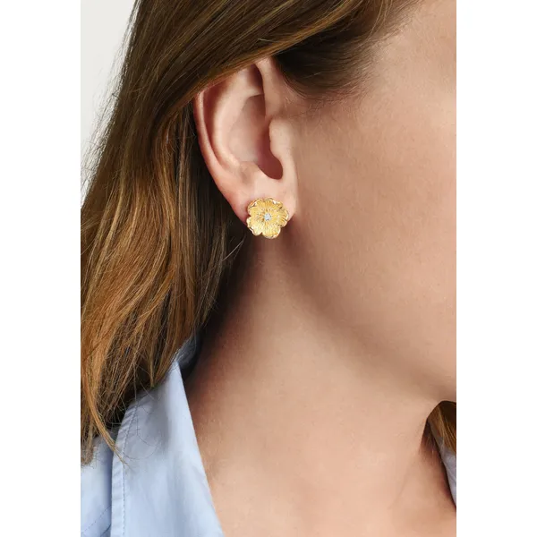 ANABEL ARAM WILDFLOWERS GOLD STUD EARRINGS Image 2 Carats Mcallen, TX